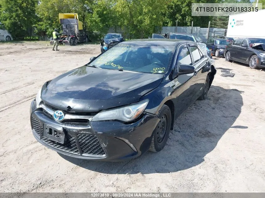 4T1BD1FK2GU183315 2016 Toyota Camry Hybrid Se