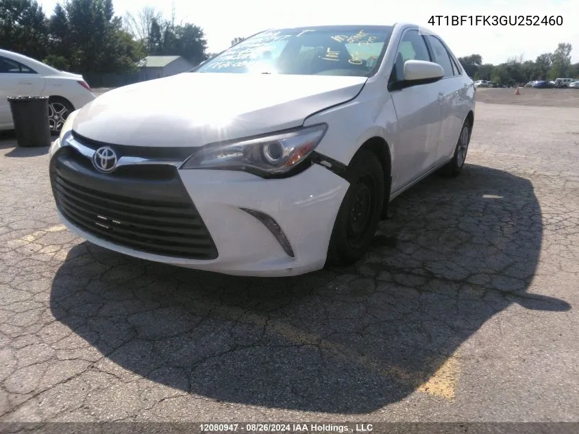 2016 Toyota Camry Le/Xle/Se/Xse VIN: 4T1BF1FK3GU252460 Lot: 12080947