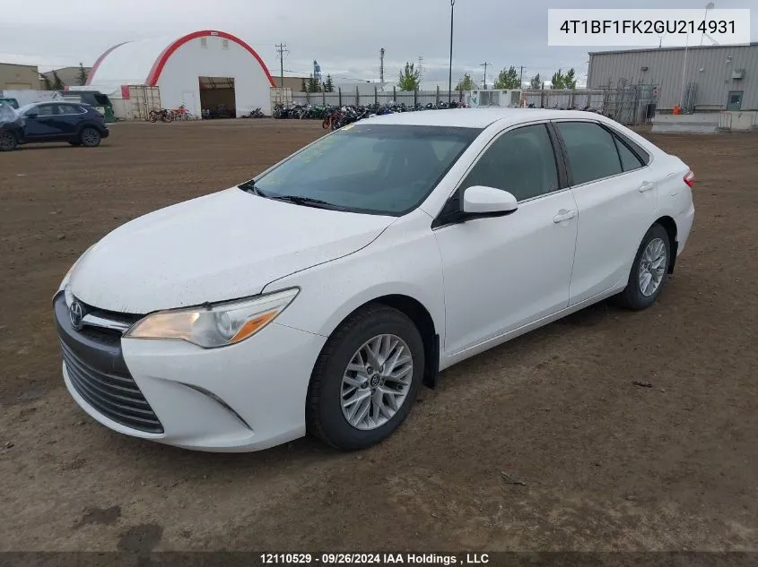 4T1BF1FK2GU214931 2016 Toyota Camry Le/Xle/Se/Xse