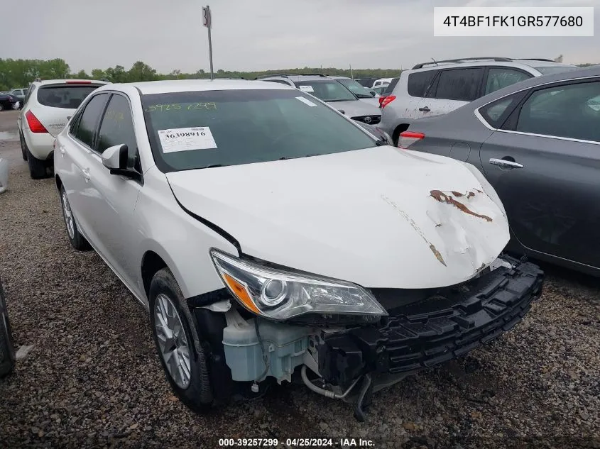 4T4BF1FK1GR577680 2016 Toyota Camry Le