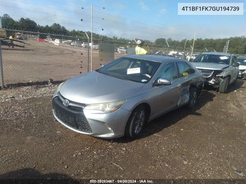 4T1BF1FK7GU194739 2016 Toyota Camry Se