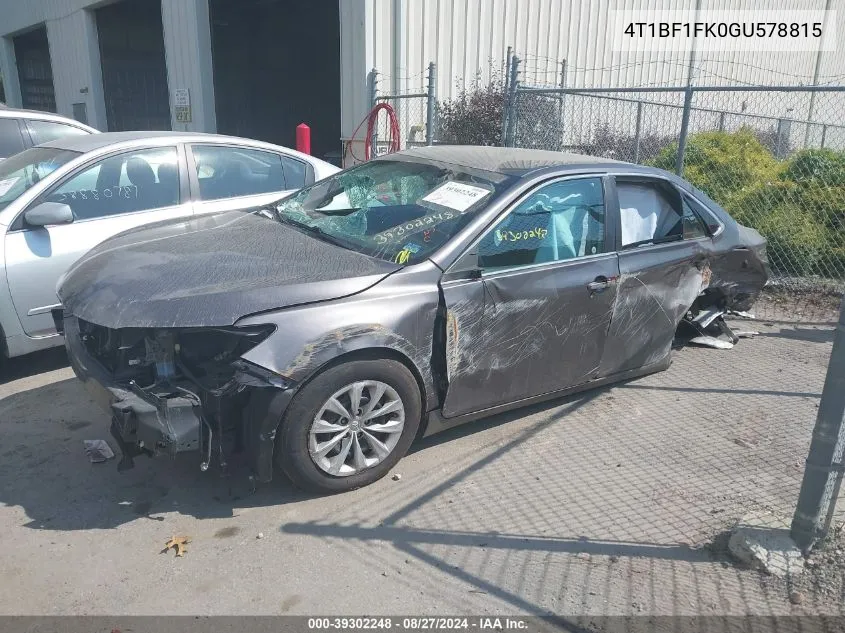 4T1BF1FK0GU578815 2016 Toyota Camry Le