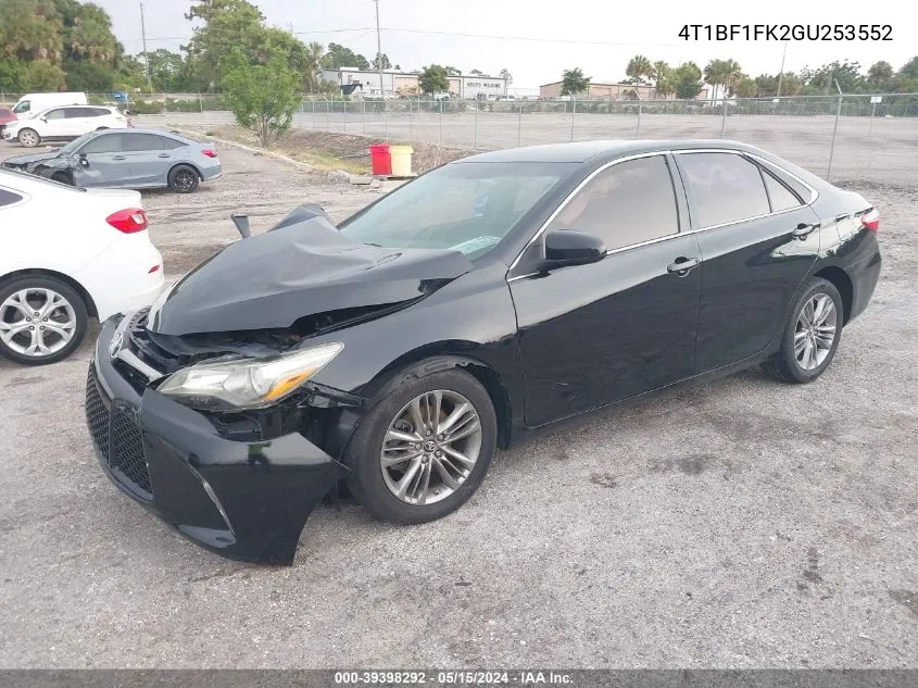 4T1BF1FK2GU253552 2016 Toyota Camry Se