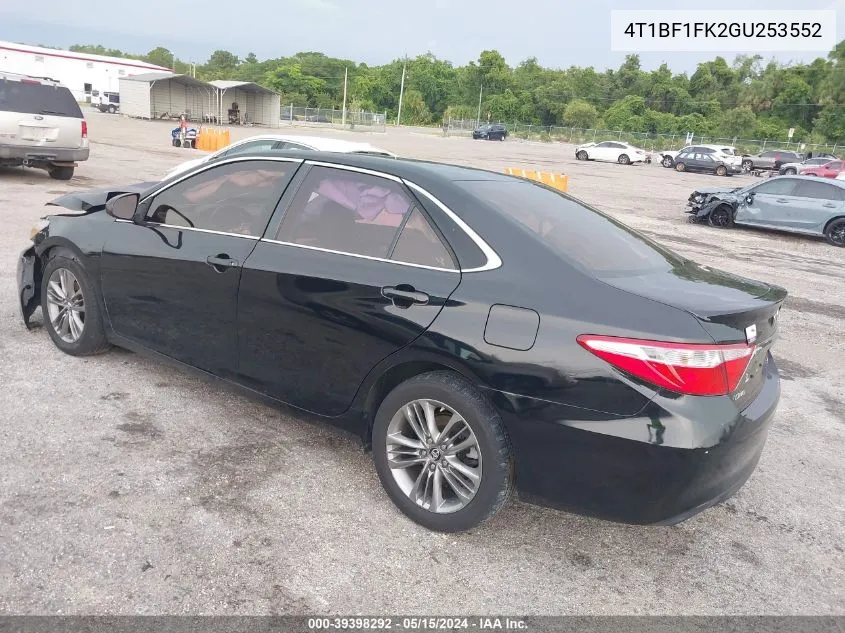 4T1BF1FK2GU253552 2016 Toyota Camry Se