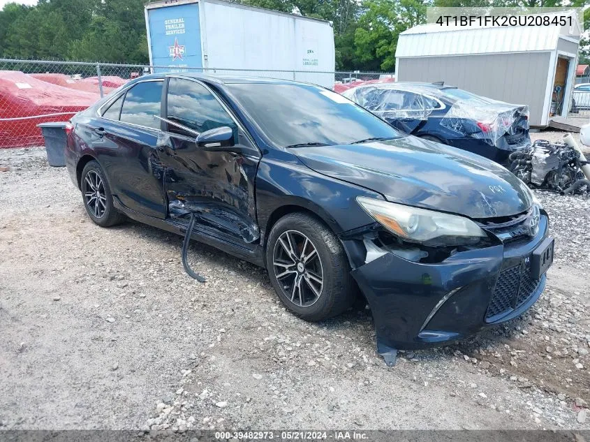 4T1BF1FK2GU208451 2016 Toyota Camry Se