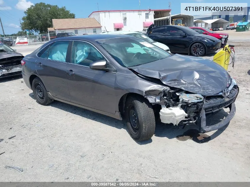 2016 Toyota Camry Le VIN: 4T1BF1FK4GU507391 Lot: 39587542