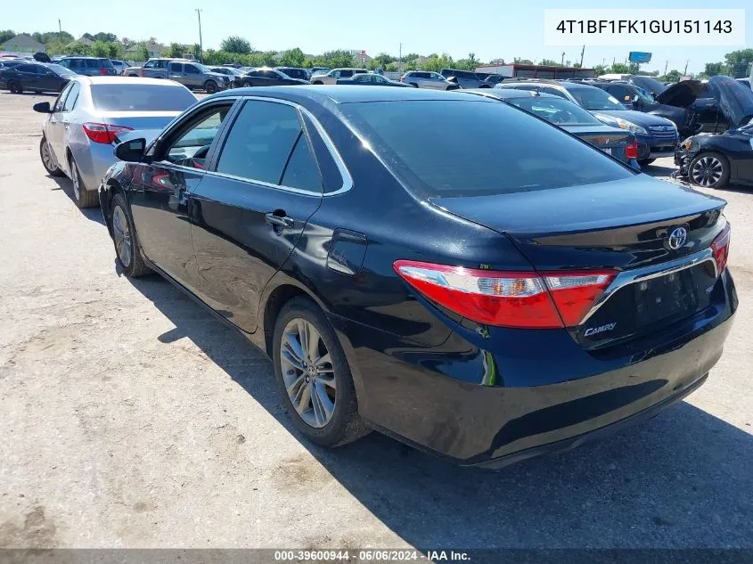 4T1BF1FK1GU151143 2016 Toyota Camry Se