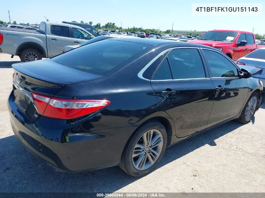 4T1BF1FK1GU151143 2016 Toyota Camry Se