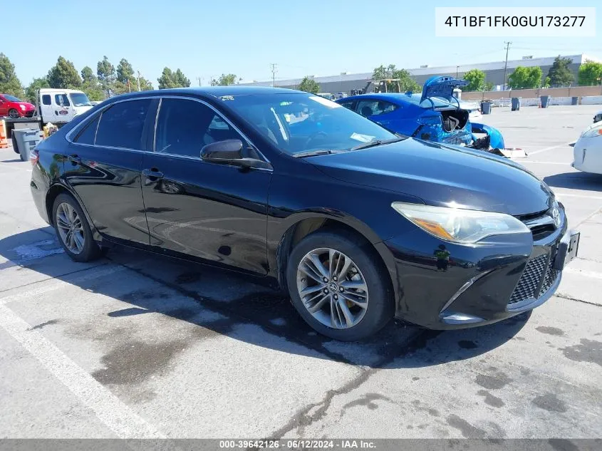 2016 Toyota Camry Se VIN: 4T1BF1FK0GU173277 Lot: 39642126