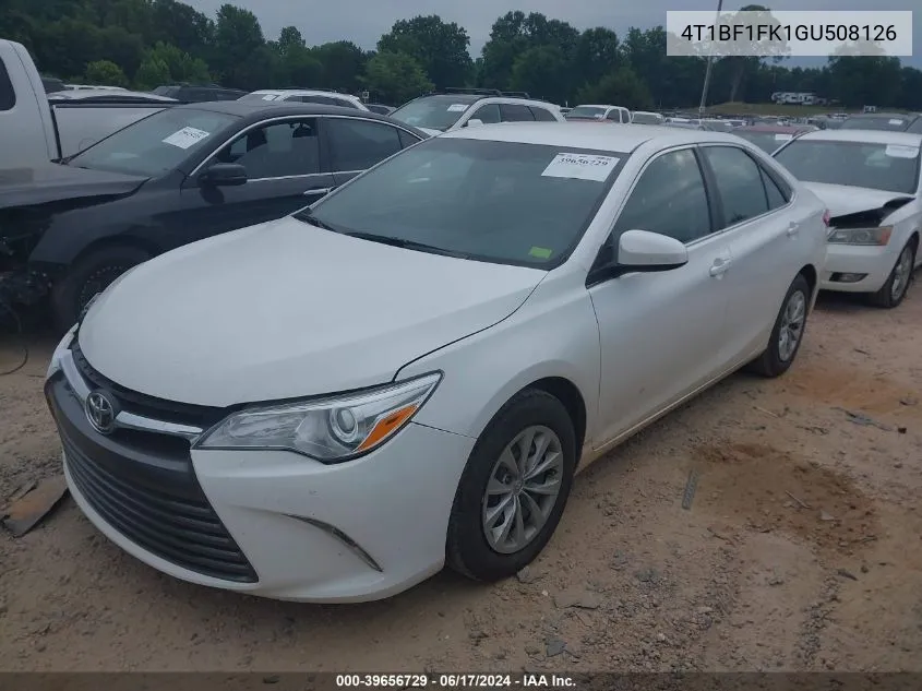 2016 Toyota Camry Le VIN: 4T1BF1FK1GU508126 Lot: 39656729