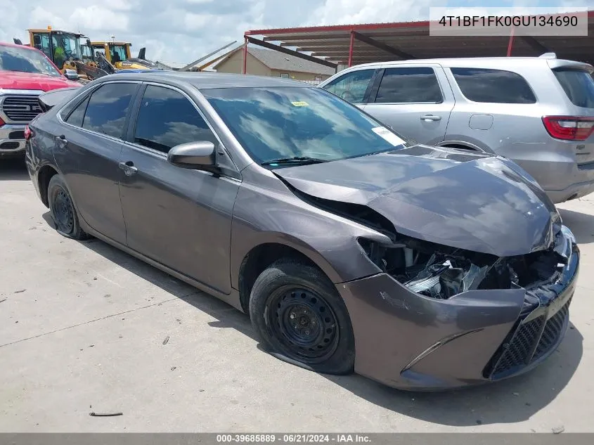 2016 Toyota Camry Xse VIN: 4T1BF1FK0GU134690 Lot: 39685889