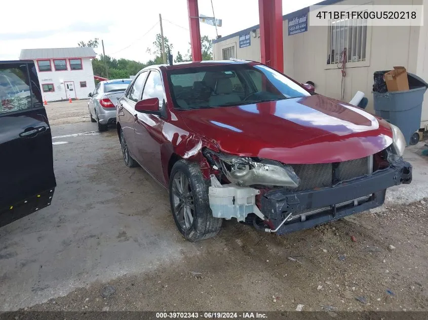 4T1BF1FK0GU520218 2016 Toyota Camry Se