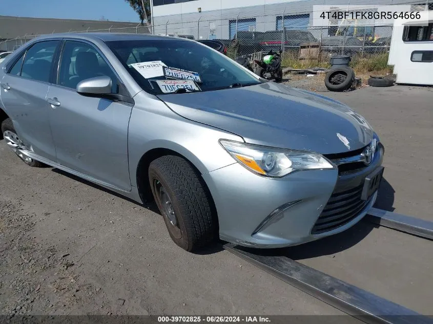 4T4BF1FK8GR564666 2016 Toyota Camry Le