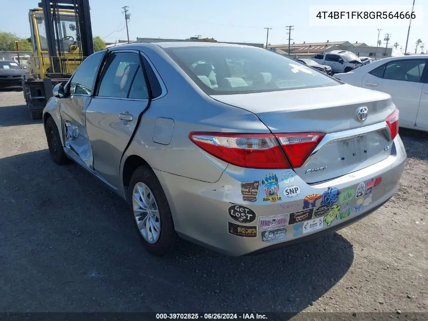 4T4BF1FK8GR564666 2016 Toyota Camry Le