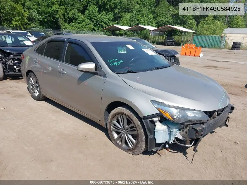 4T1BF1FK4GU584925 2016 Toyota Camry Se