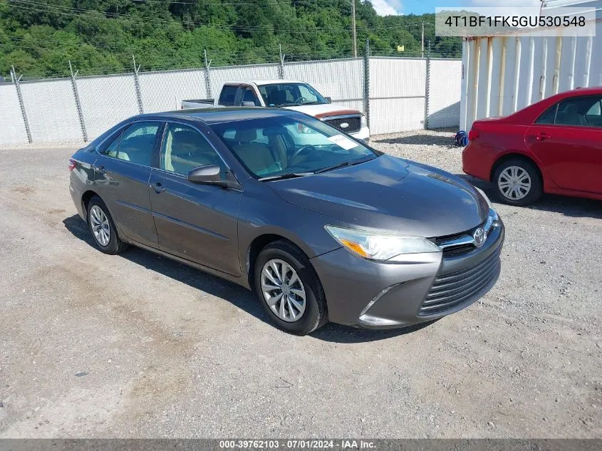 2016 Toyota Camry Le VIN: 4T1BF1FK5GU530548 Lot: 39762103