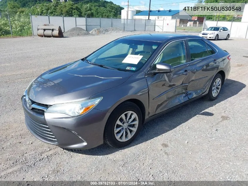 2016 Toyota Camry Le VIN: 4T1BF1FK5GU530548 Lot: 39762103