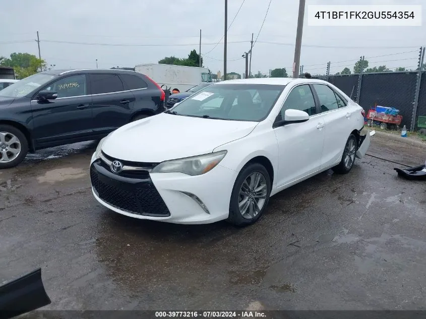 4T1BF1FK2GU554354 2016 Toyota Camry Se