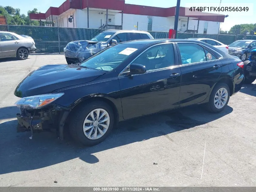 4T4BF1FK6GR566349 2016 Toyota Camry Le