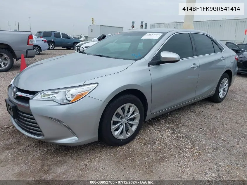 4T4BF1FK9GR541414 2016 Toyota Camry Le