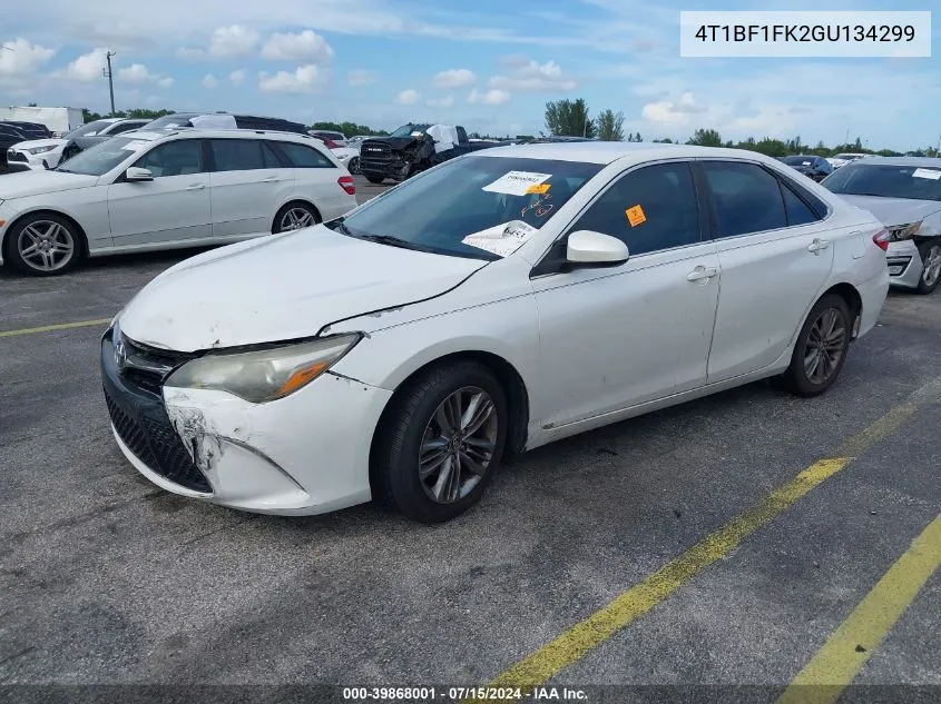 4T1BF1FK2GU134299 2016 Toyota Camry Se