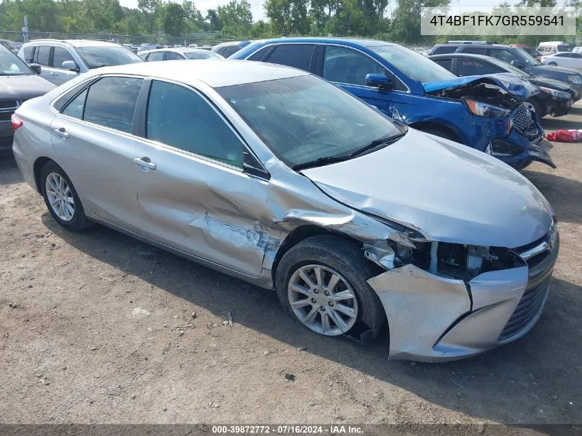 4T4BF1FK7GR559541 2016 Toyota Camry Le