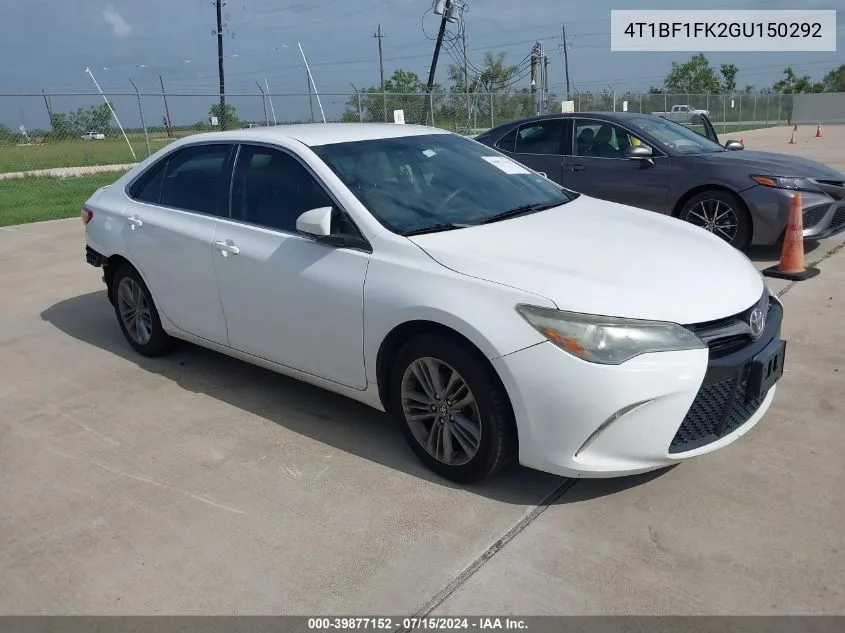 4T1BF1FK2GU150292 2016 Toyota Camry Se