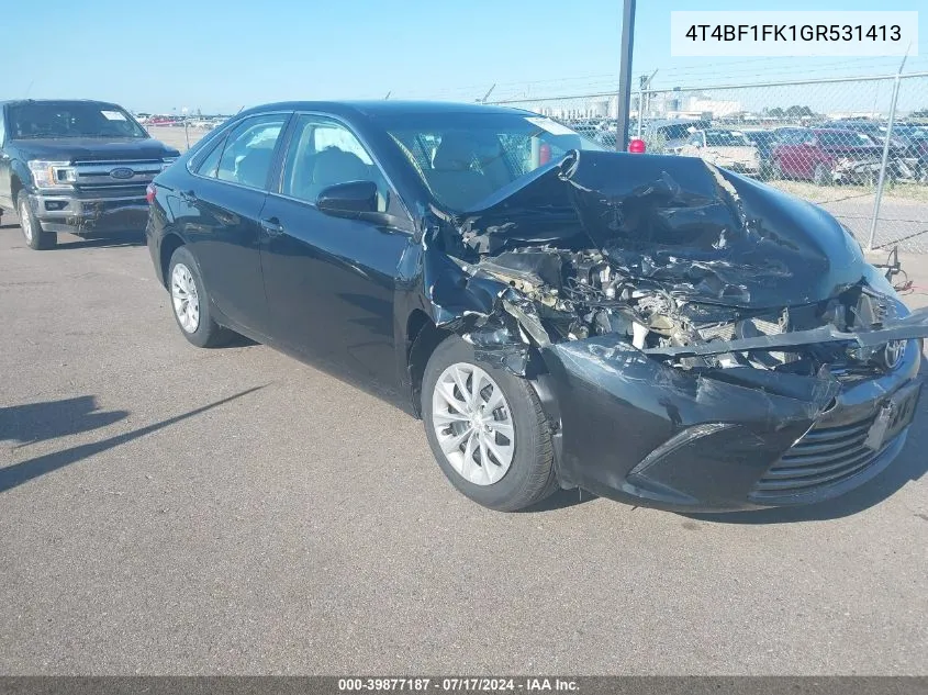 4T4BF1FK1GR531413 2016 Toyota Camry Le