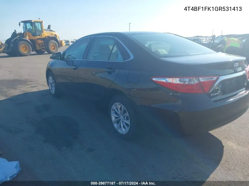 4T4BF1FK1GR531413 2016 Toyota Camry Le