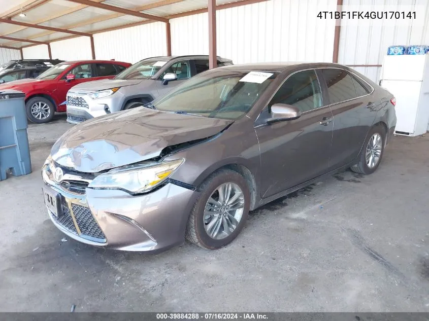 4T1BF1FK4GU170141 2016 Toyota Camry Se