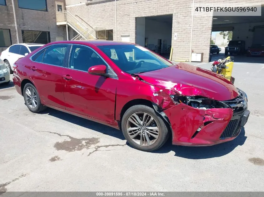 4T1BF1FK5GU596940 2016 Toyota Camry Se