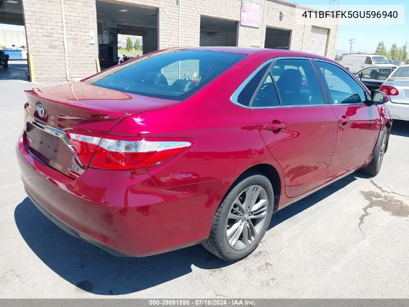 4T1BF1FK5GU596940 2016 Toyota Camry Se