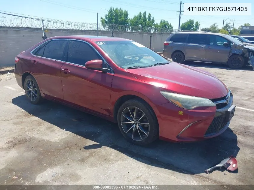 4T1BK1FK7GU571405 2016 Toyota Camry Xse V6