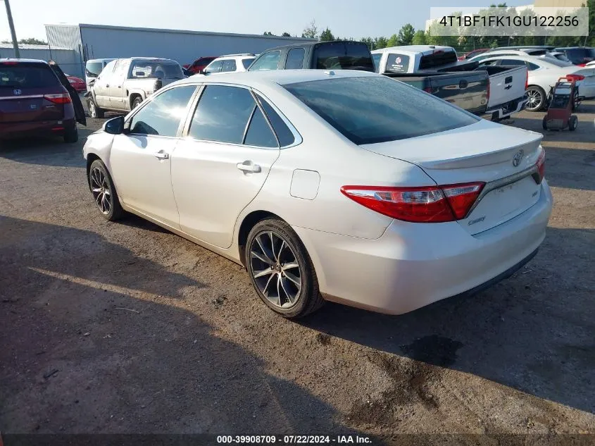 2016 Toyota Camry Xse VIN: 4T1BF1FK1GU122256 Lot: 39908709