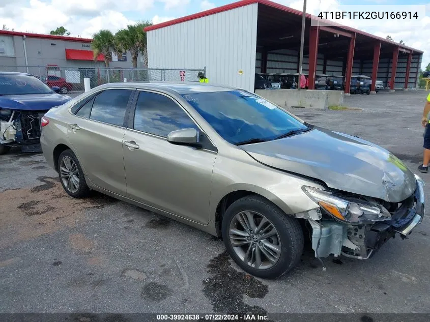 4T1BF1FK2GU166914 2016 Toyota Camry Se