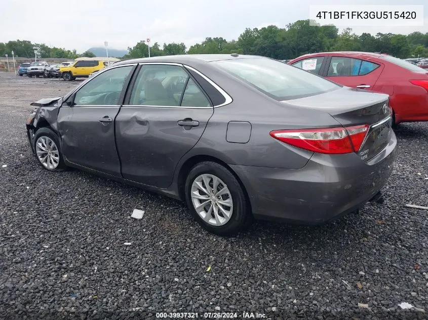 4T1BF1FK3GU515420 2016 Toyota Camry Le