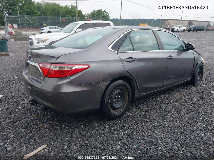 4T1BF1FK3GU515420 2016 Toyota Camry Le