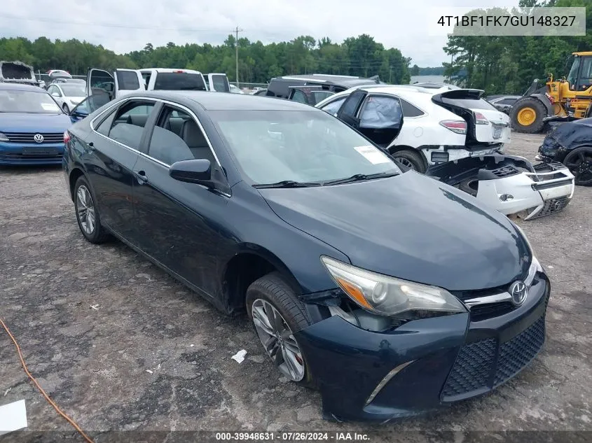 2016 Toyota Camry Le/Se/Xle/Xse VIN: 4T1BF1FK7GU148327 Lot: 39948631