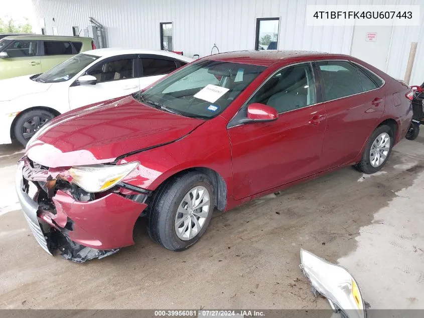 4T1BF1FK4GU607443 2016 Toyota Camry Le