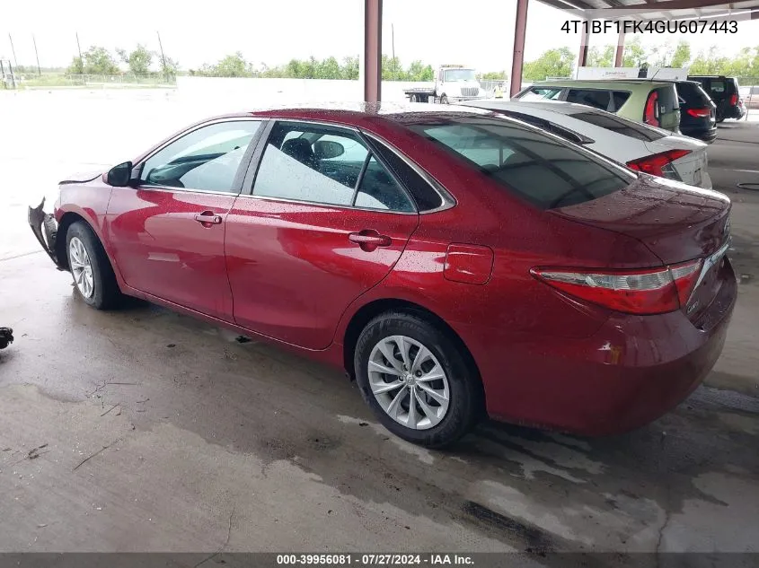 4T1BF1FK4GU607443 2016 Toyota Camry Le