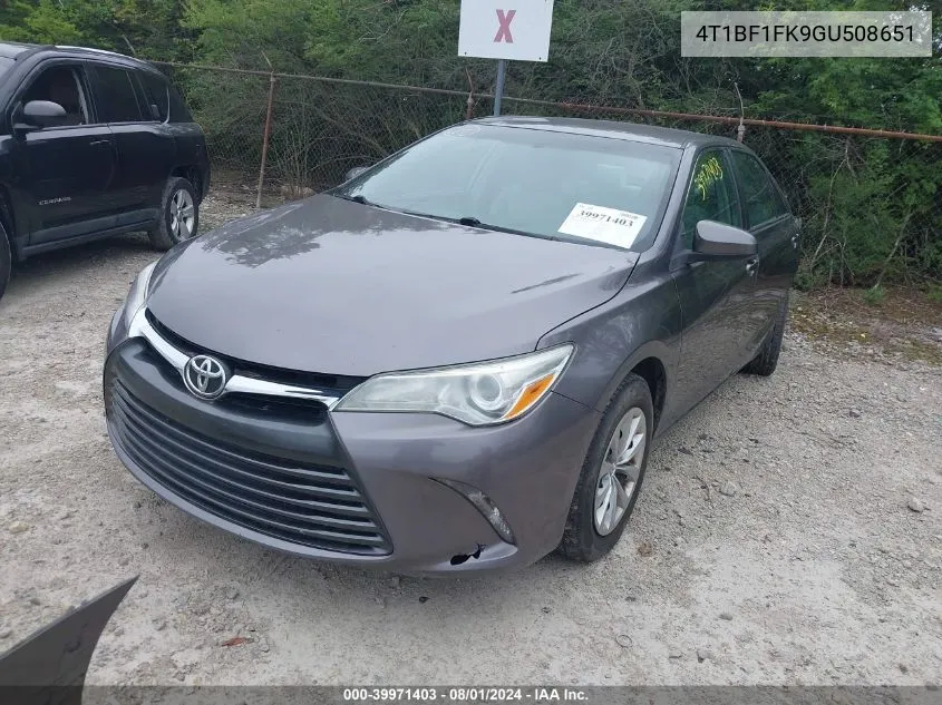 4T1BF1FK9GU508651 2016 Toyota Camry Le/Se/Xle/Xse