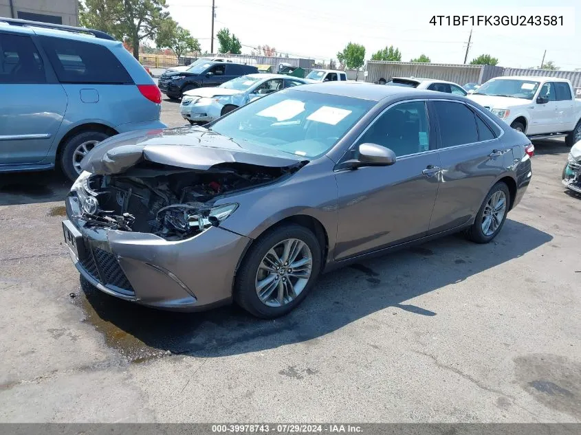 4T1BF1FK3GU243581 2016 Toyota Camry Le/Xle/Se/Xse