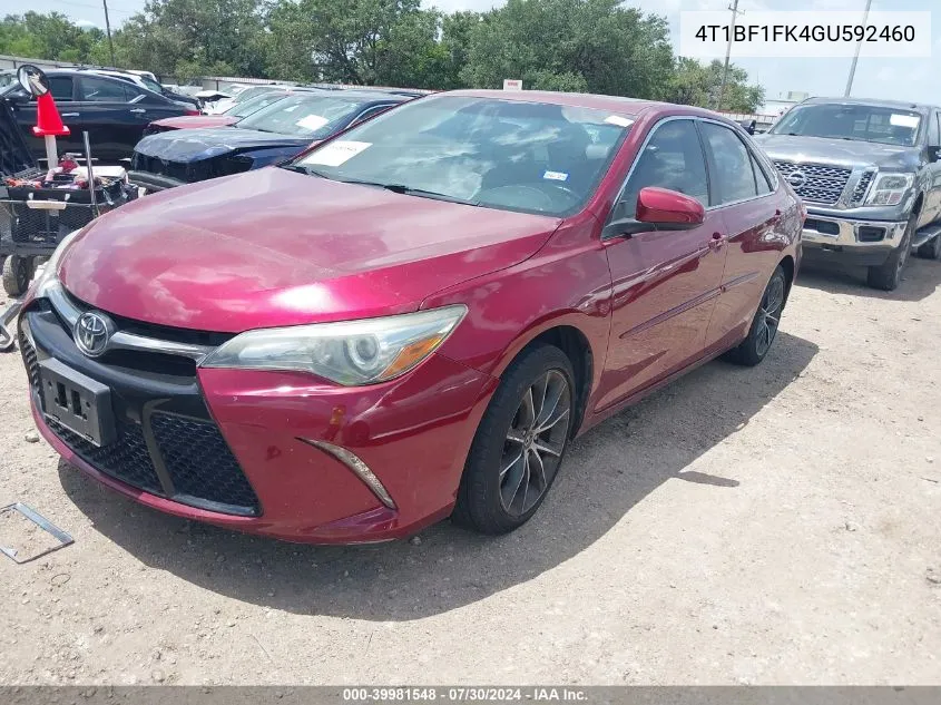 4T1BF1FK4GU592460 2016 Toyota Camry Xse