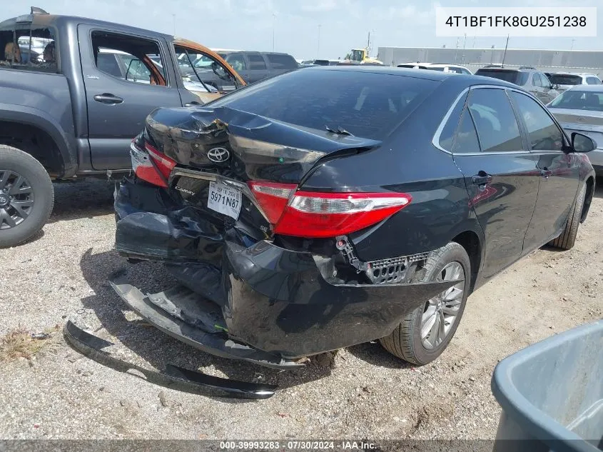 4T1BF1FK8GU251238 2016 Toyota Camry Se