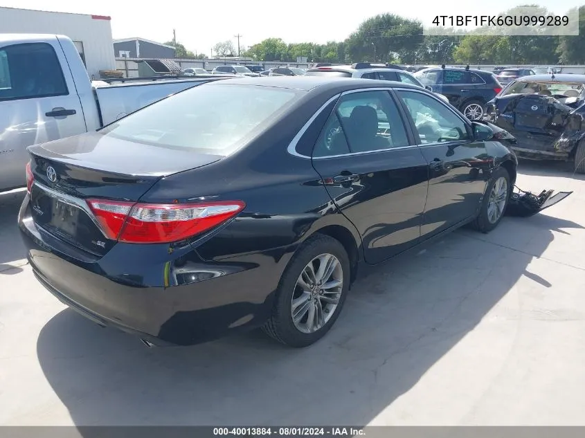 4T1BF1FK6GU999289 2016 Toyota Camry Se