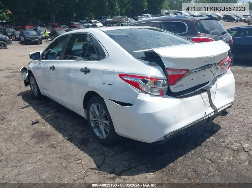 4T1BF1FK8GU567223 2016 Toyota Camry Se