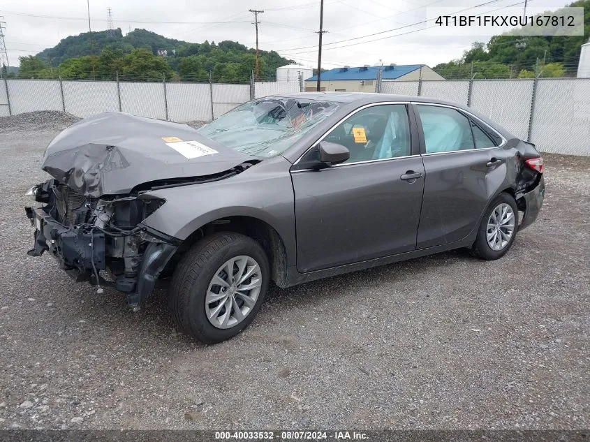 4T1BF1FKXGU167812 2016 Toyota Camry Le