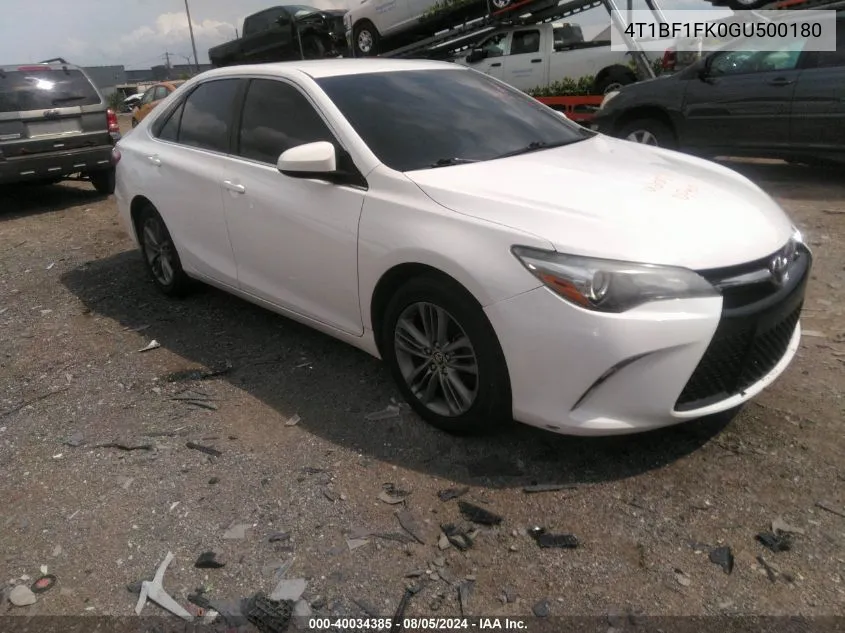 4T1BF1FK0GU500180 2016 Toyota Camry Se