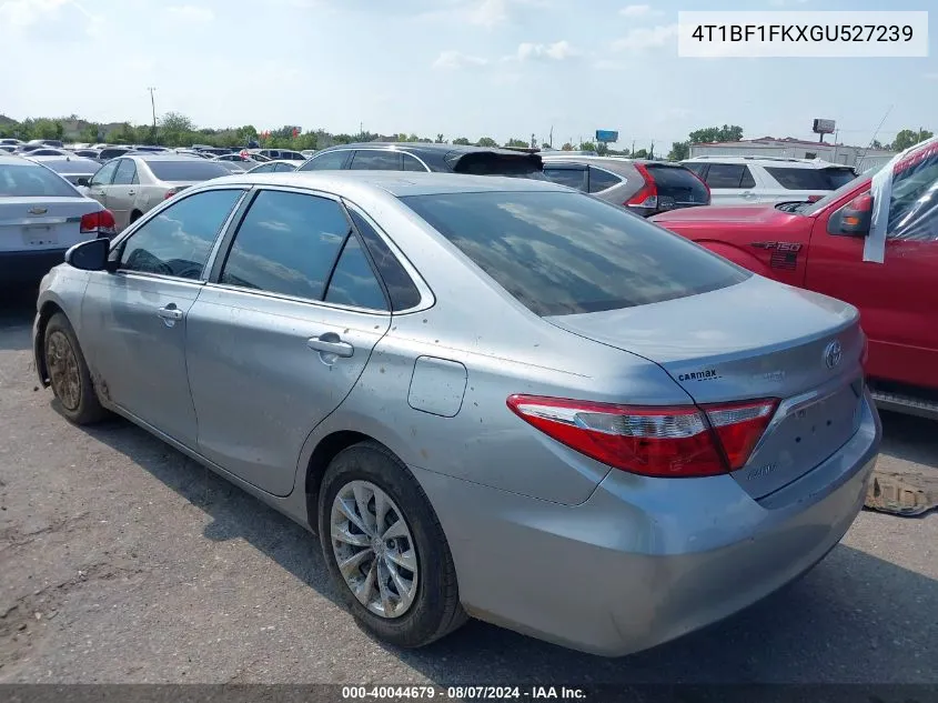 2016 Toyota Camry Le VIN: 4T1BF1FKXGU527239 Lot: 40044679