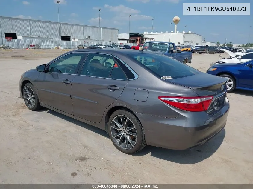 4T1BF1FK9GU540273 2016 Toyota Camry Xse